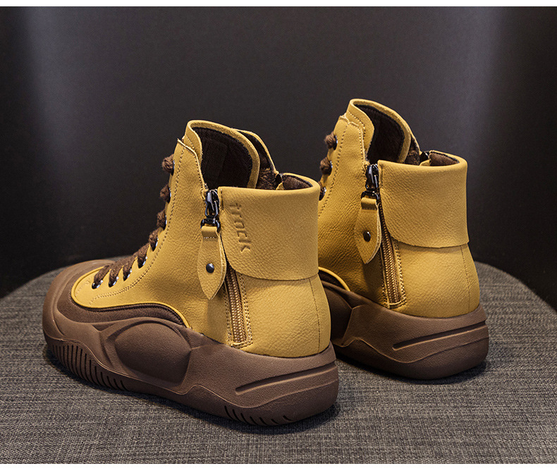 Women's Dad 2026 Autumn New Retro Lightweight Trendy Platform Thick-soled Height-increasing Casual Fashion Women's Shoes_vogvips.com