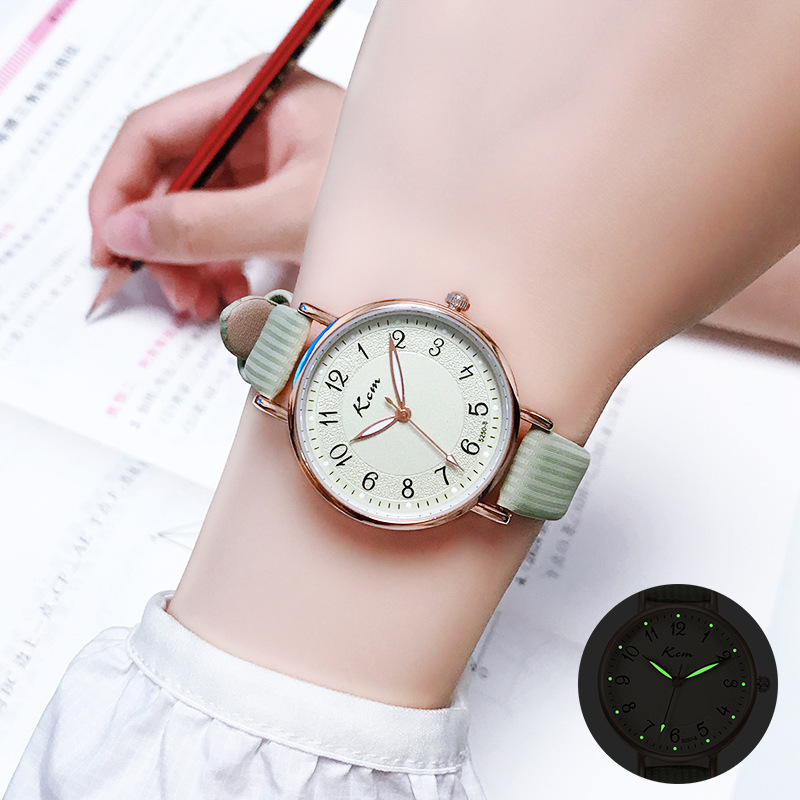 New Style Student Watch for Female Junior High School Students, Korean Version, Simple, Fresh, Digital, Luminous, Waterproof Quartz Watch Wholesale New Style Student Watch for Female Junior High School Students, Korean Version, Simple, Fresh, Digital, Luminous, Waterproof Quartz Watch Wholesale