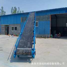 车间码头运输散装石子皮带输送机小型爬坡传送带皮带提升机图片