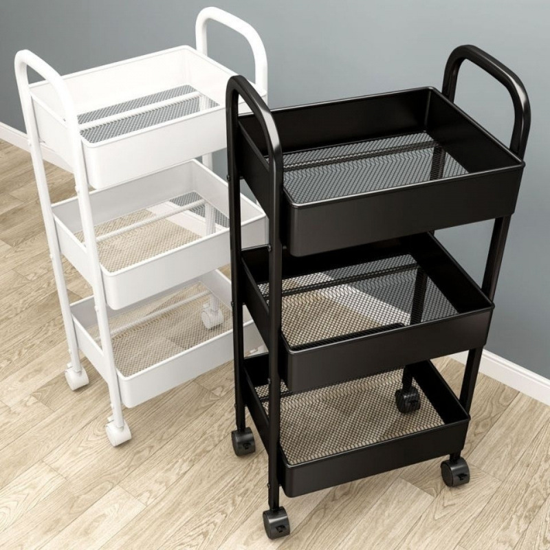 Storage Rack Dormitory Snack Cart Kitchen and Toilet Household Rack Multi-Layer Storage Rack Trolley Floor-Standing