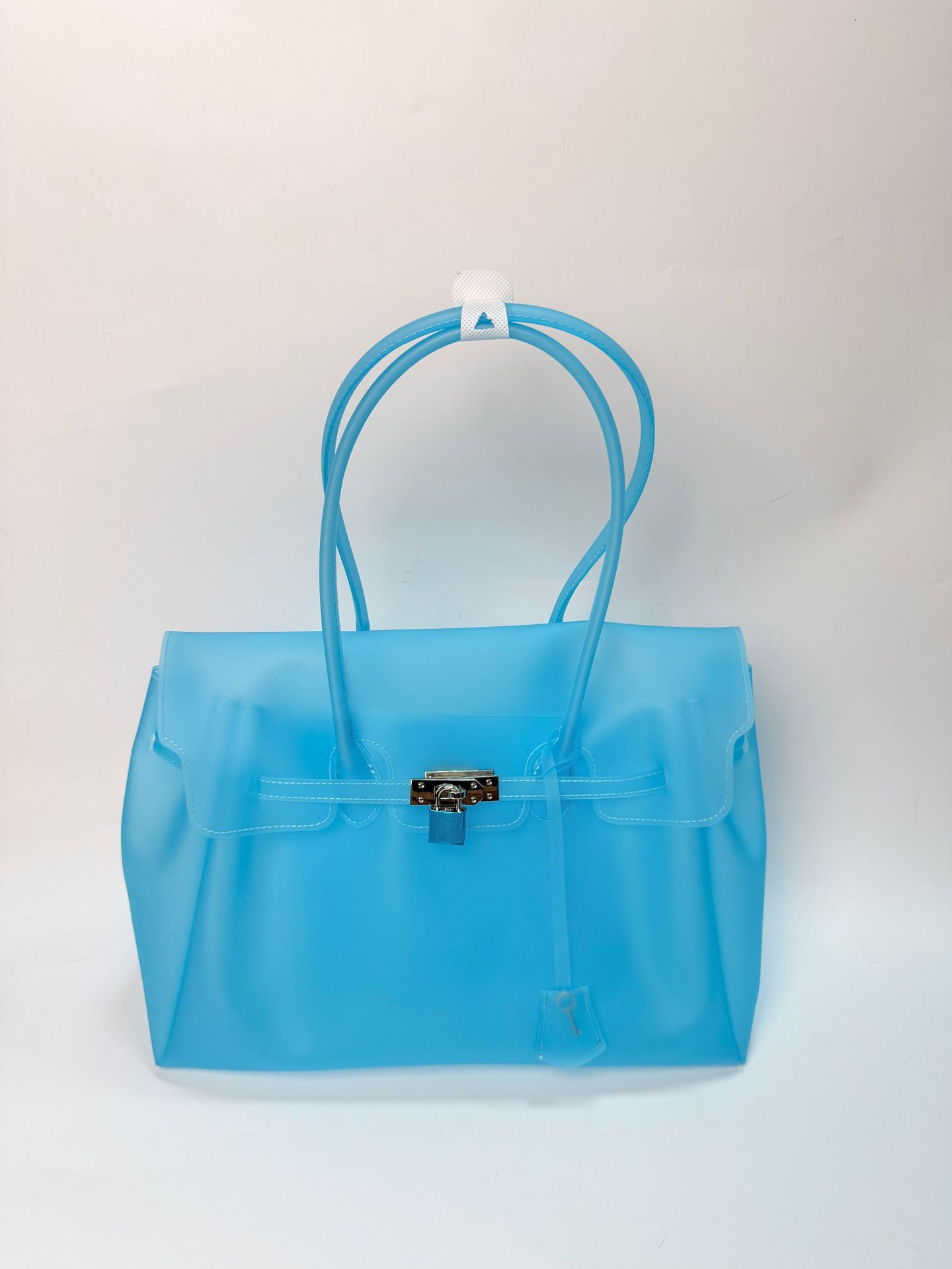 Tpu lake blue (with key + rivets on the bottom) / 35*27*15cm