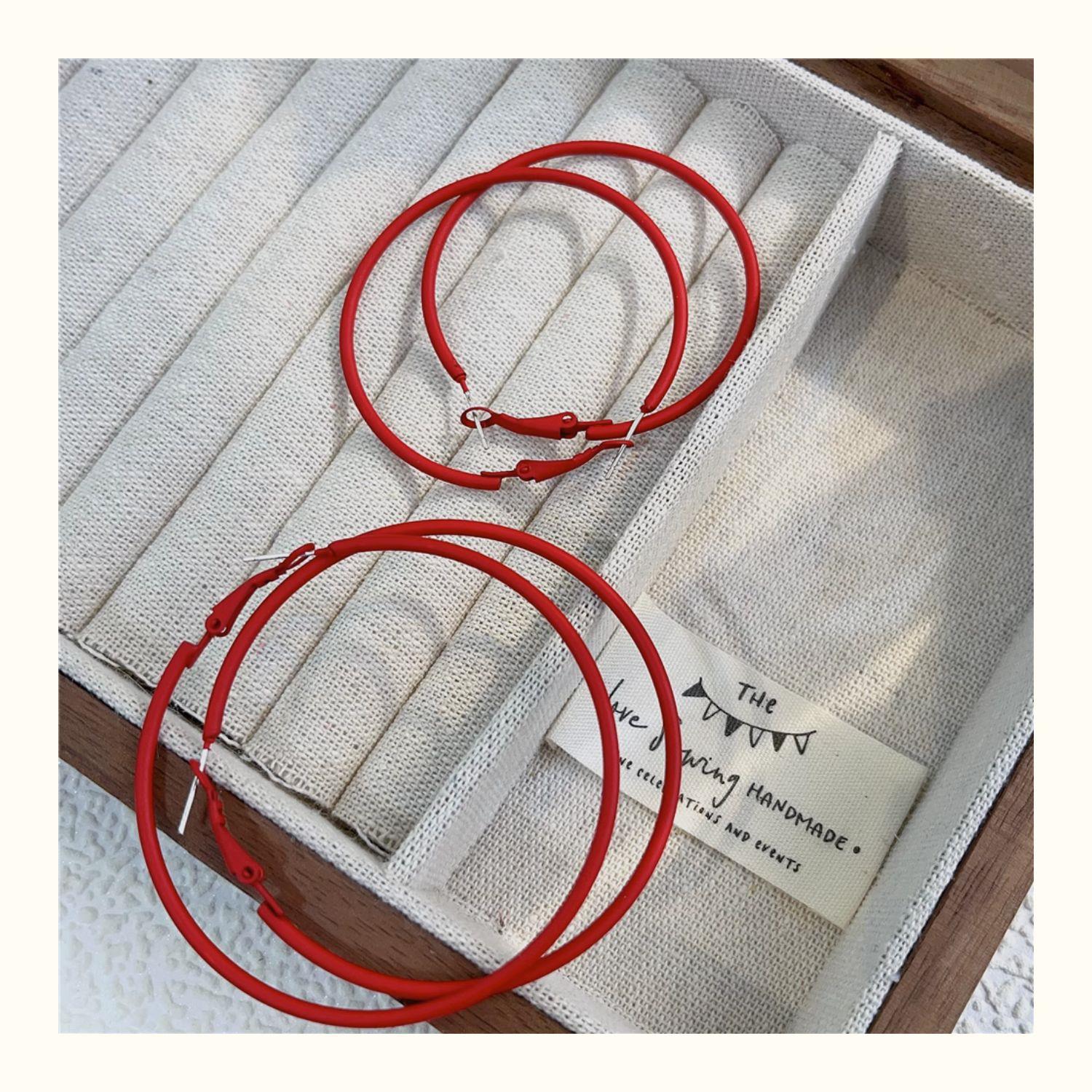 1 Pair Ig Style Simple Style Round Stoving Varnish Plating Alloy Hoop Earrings display picture 3