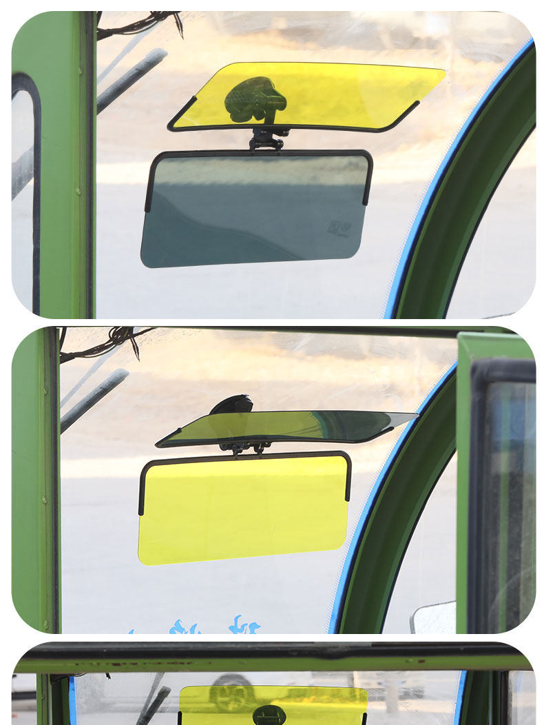 Tricycle sun visor, night-time anti-high beam shield, sunshade mirror, suction cup type universal interior sunshade, goggles