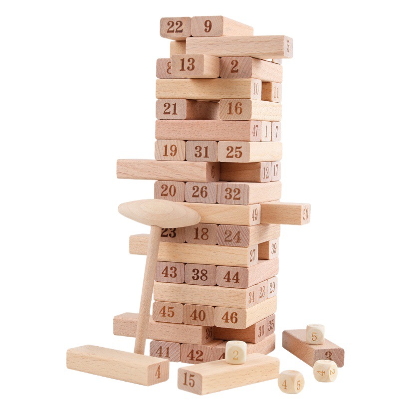 Juguetes de bloques de construcción para niños 3 madera 5 niños 7 niñas 6 años 8 Jenga 12 inteligencia beneficiosa 10 a 13 regalos de cumpleaños 9