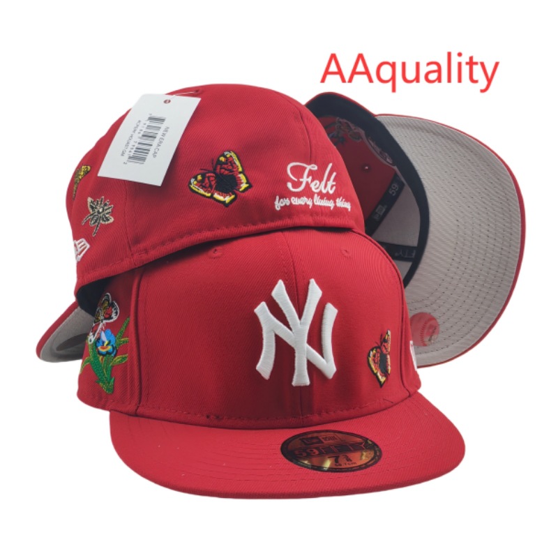 2025 nueva venta caliente exportación transfronteriza MLB gorra de béisbol AA patrón ala plana tamaño de moda sombrero de ala plana