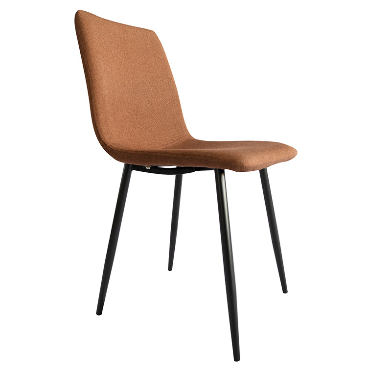 Silla de comedor minimalista italiana de exportación silla de hotel de lujo ligera nórdica moderna silla de respaldo de cuero de alta calidad