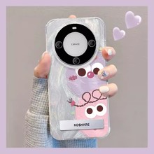 适用华为mate60pro+手机壳nova12/11可爱彩色煤球支架荣耀100羽纱