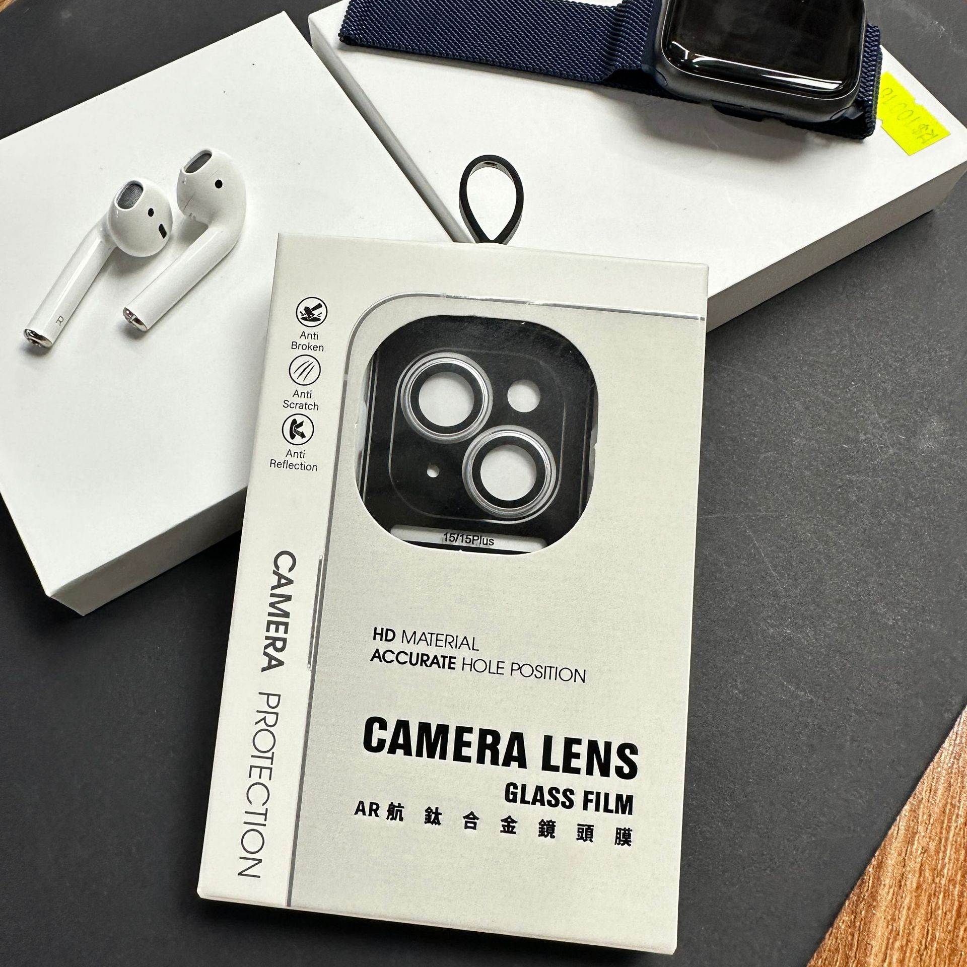 Adecuado para iPhone15promax Eagle Eye lente anillo protector pegatina iPhone15Pro localizador lente anillo pegatina