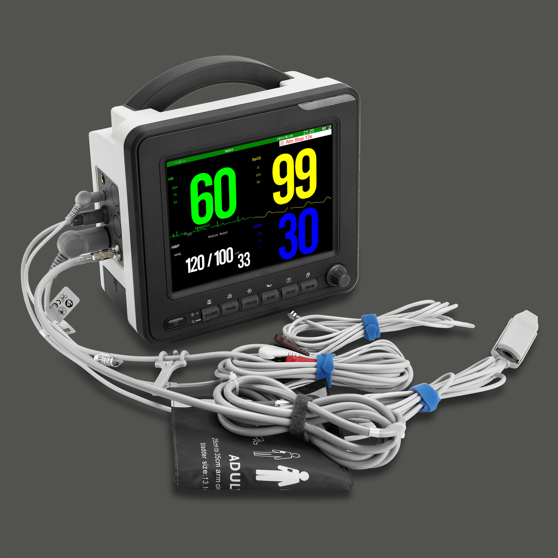 外贸款 多参数监护仪 心电监护仪patient monitor|ru