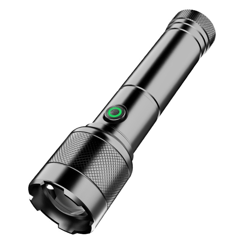 Linterna de nueva generación de carga rápida aleación de aluminio tiro largo linterna láser blanco batería desmontable linterna al aire libre al por mayor