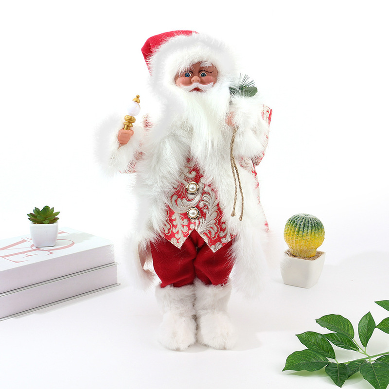 新しいサンタクロース大型人形赤いぬいぐるみクリスマスオーナメント人形シーンクリスマス装飾用品|undefined
