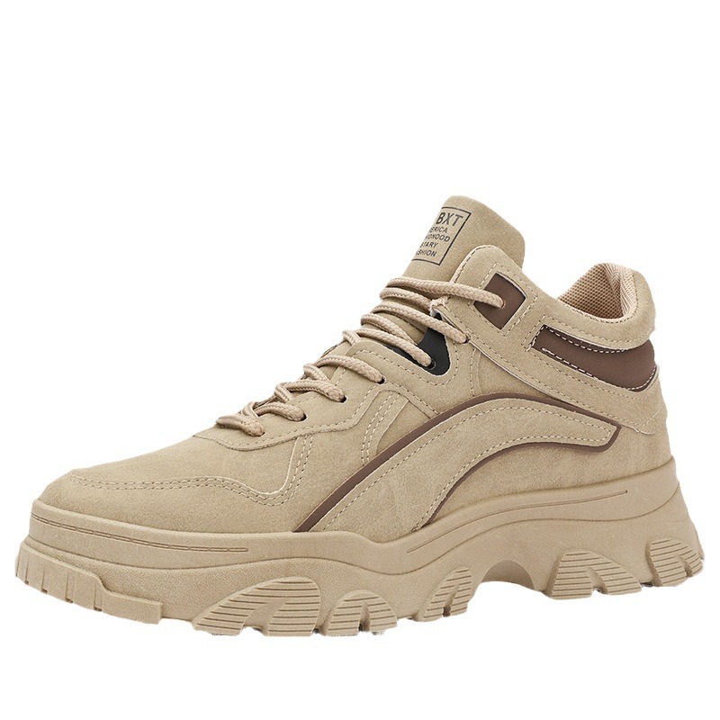 Zapatos de trabajo para hombres de verano nuevos zapatos de hombre transpirables tendencia universal botas cortas de soporte bajo para hombres resbaladizo desgaste botas Martin para hombres