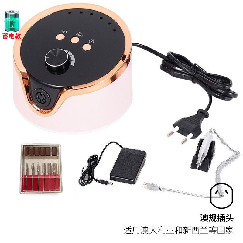 Pulitzador de uñas transfronterizas, pulitador de uñas conveniente de carga, pulitador de uñas profesional de eliminación de piel muerta 45000RPM