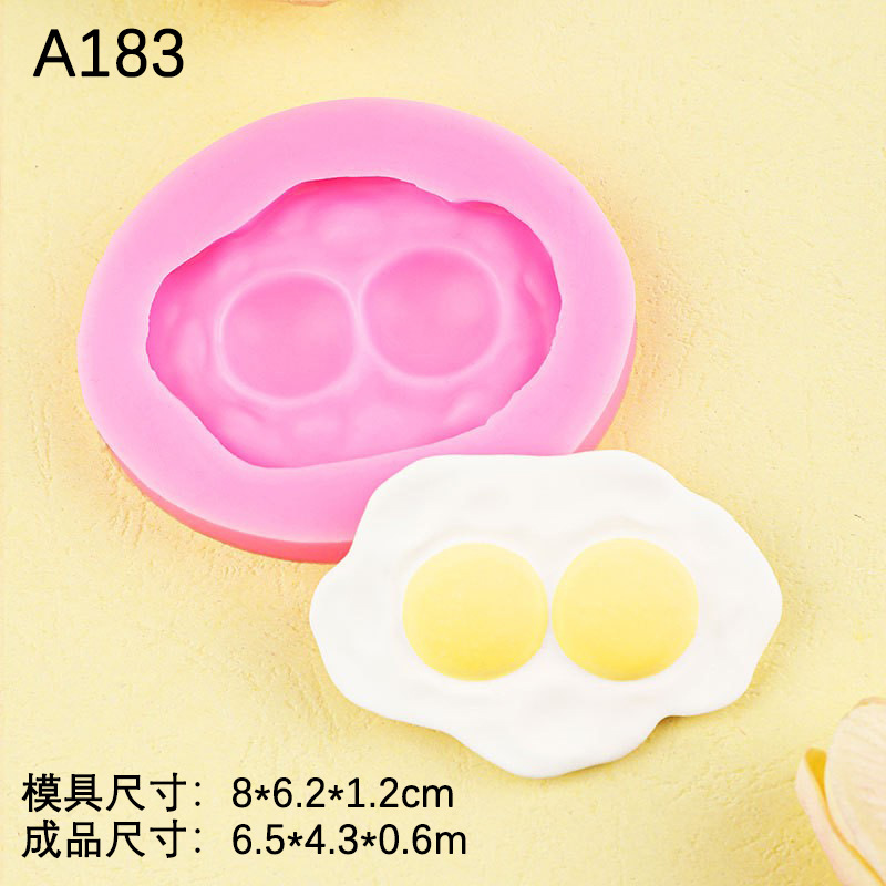 Vela de aromaterapia Molde de silicona Huevo escalfado Fideos instantáneos Huevo de doble yema Torta Mousse de chocolate Fuddle