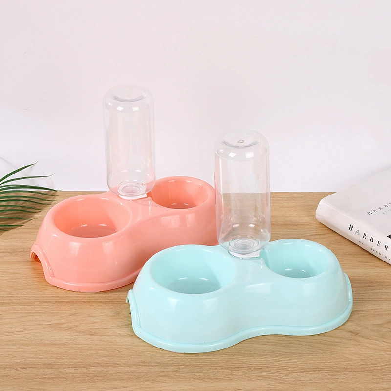 Противоскользящая, непроливаемая миска для воды и корма для кошек и собак в цвете макарон, автоматическая, в стиле INS