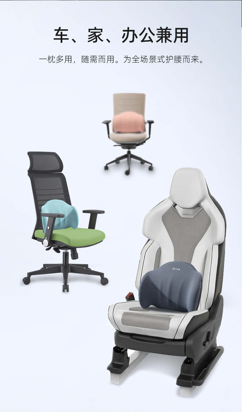 Car Accessories Headrest Neck Pillow Car Seat Cervical Spine Neck Support Pillow In-Car Lumbar Support Upgraded Version