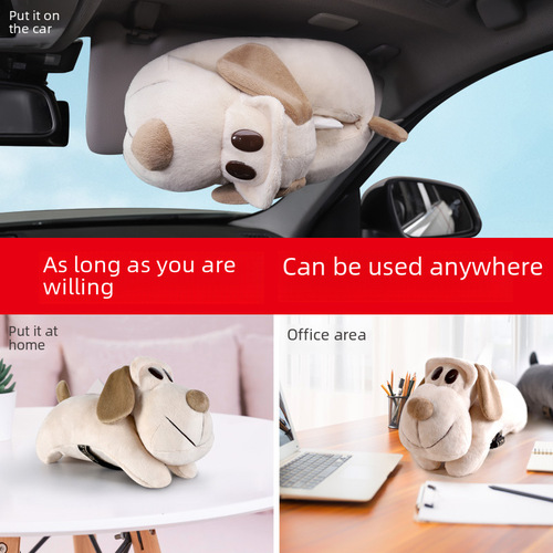 Creative Car Paper Towel Holder Cartoon Cute Car Seat Backrest Napkin Box Hanging In-Car Decorative Accessory Variety Pack