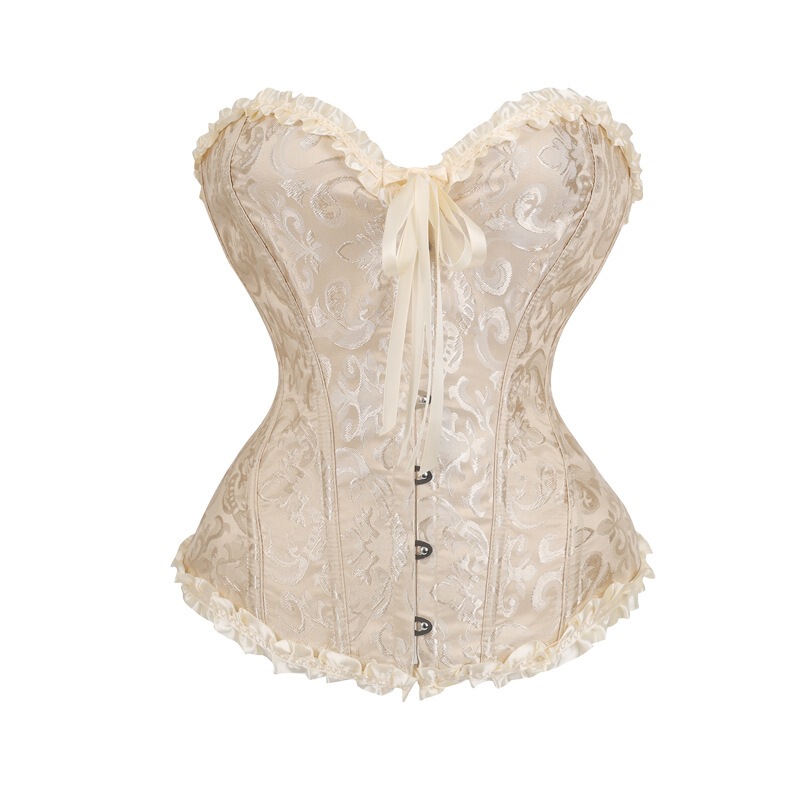 In-stock, directly from the factory: bridal gowns, undergarments, fishbone corsets, tube tops, waist-cinching corsets, and shaping garments for a regal silhouette