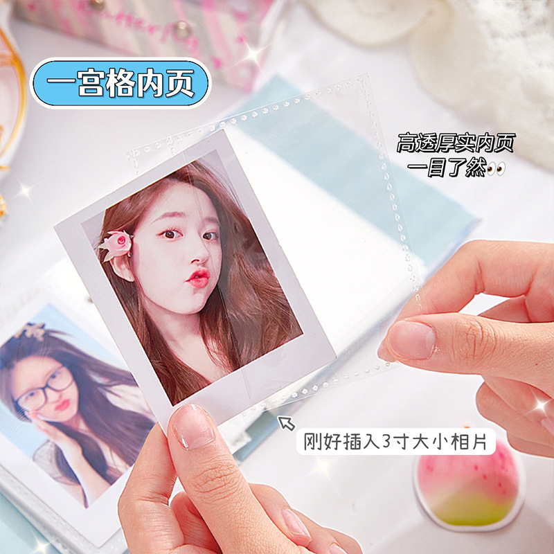 Shining Raster Butterfly One Palace Grid Card Book a4 Página interior Chasing Star Card Álbum Polaroid Álbum de almacenamiento Álbum de crecimiento