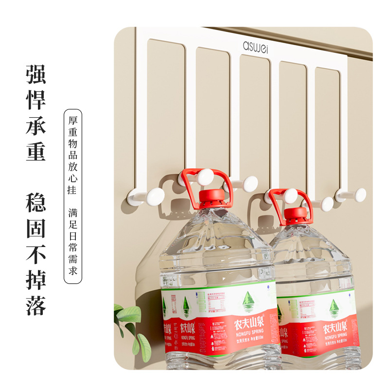 Gancho de la puerta trasera percha de ropa doméstica pared de pared gancho de ropa sin perforación puerta de entrada gancho de fila gancho de ropa gorra al por mayor