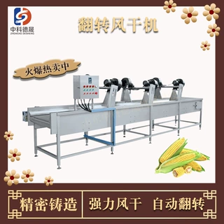 大型自动翻转式风干除水设备蔬菜大枣土豆清洗振动沥水风干机厂家