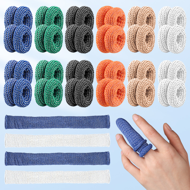 Cross-Border Hot Selling Tubular Finger Protective Gear Soft Rebound Breathable Fit Fixed Bandage Sports Bandage