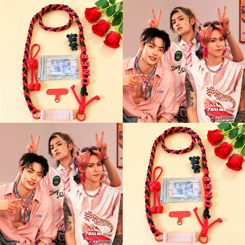 Oner Fan Support Woven Phone Lanyard Crossbody Strap Anti-Loss Phone Chain Keychain Concert Merchandise