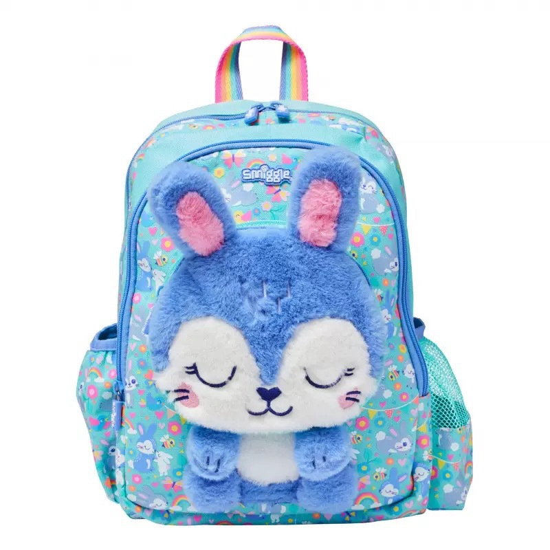 Australia Smiggle caricatura mochila de tamaño medio jardín de infantes mochila de hombro 3D con sombrero de caricatura