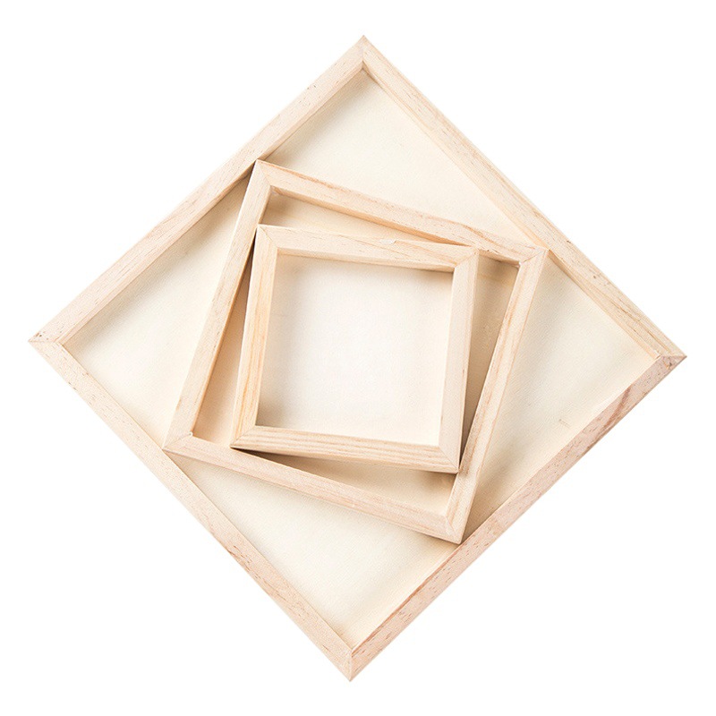 Wooden Clay Picture Frame Children's DIY Art Painting Frame Ultra-Light Three-Dimensional Clay Manufacturer Wholesale Kindergarten Crafts