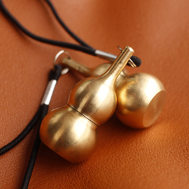 fashion Retro men and women personality Mini gourd Kerosene lighter brass originality Lucky Good luck outdoors Igniter