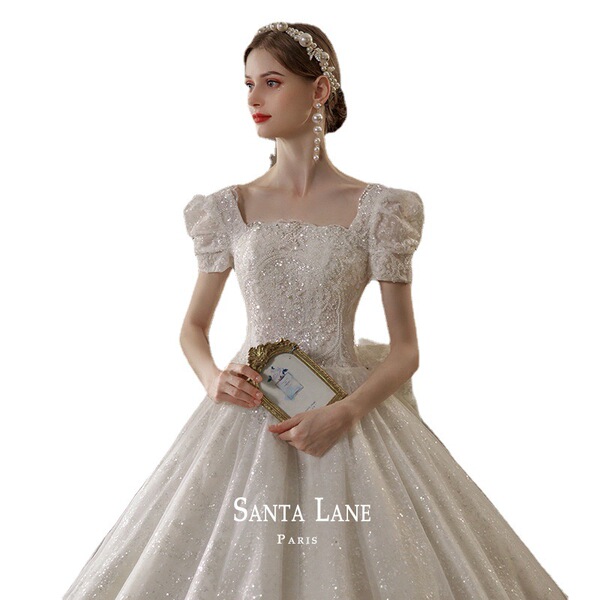 Wedding dress 2025 new temperament bride small retro temperament…