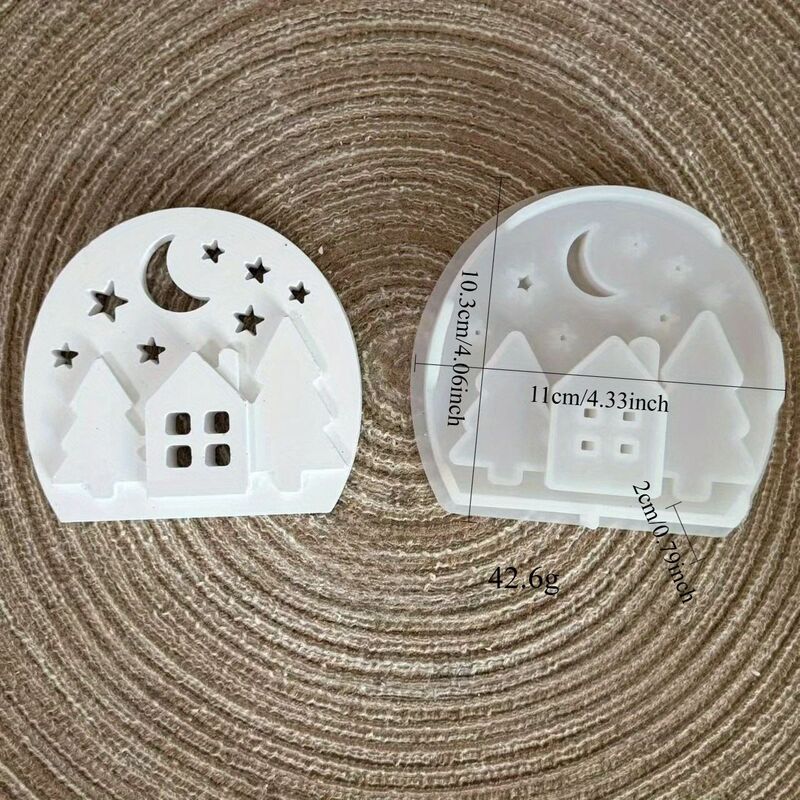 圣诞节耶稣祈祷模具圣诞树烛台硅胶模具DIY蜡烛制作模具|undefined