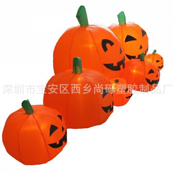 东莞工厂供应 充气PVC南瓜 万圣节充气南瓜装饰玩具 出口充气玩具