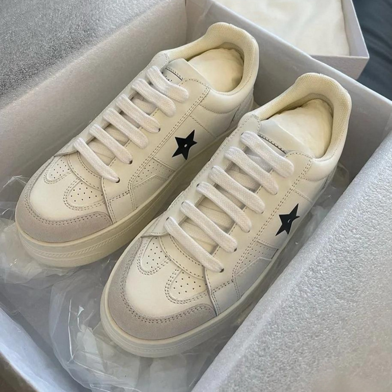 High-End Version Foreign Trade D Brand Platform Thick-Soled Casual Sneakers White Shoes Women's Sneakers 2026 New Model Height-Increasing Women's Shoes High-End Version Foreign Trade D Brand Platform Thick-Soled Casual Sneakers White Shoes Women's Sneakers 2026 New Model Height-Increasing Women's Shoes