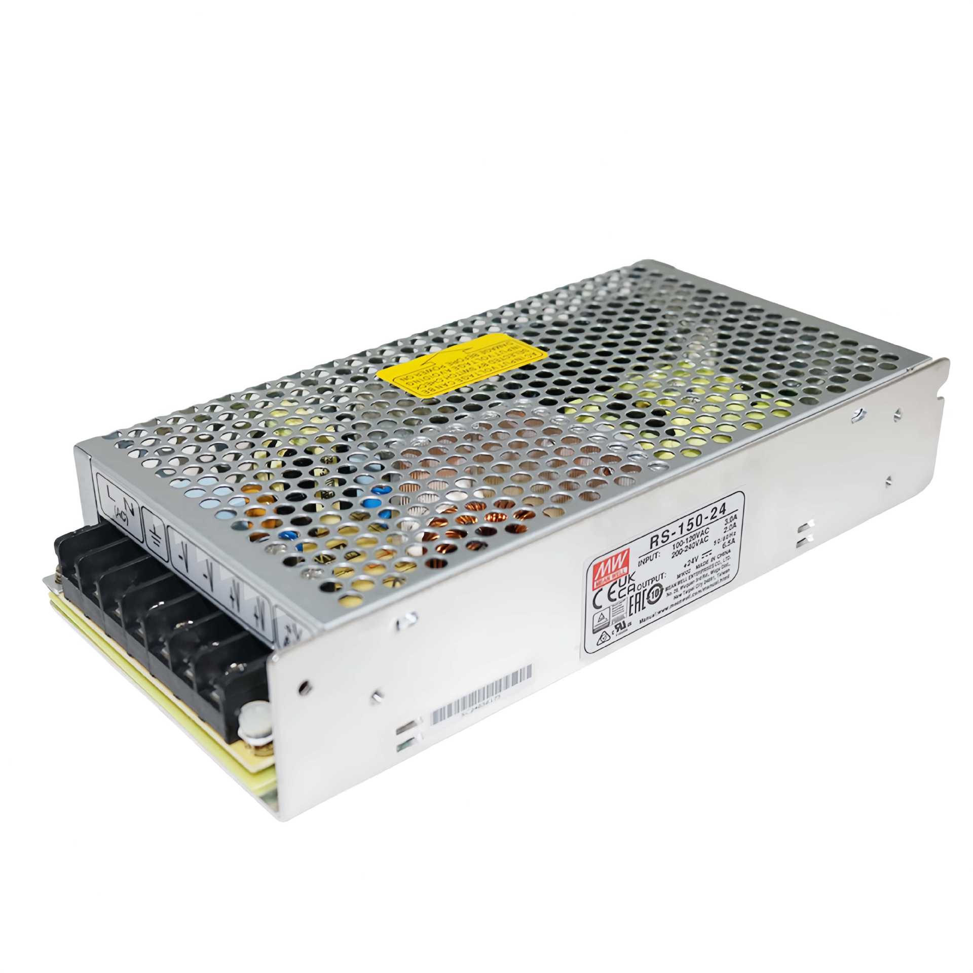 MEANWELL明纬电源RS-150-24  156W24V单组输出开关电源