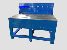 實驗室鋼板工作台 45#鋼20mm厚鋼板桌 鉗工操作台虎鉗台