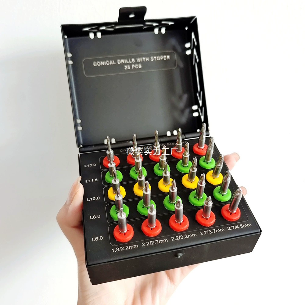 Сверло для позиционирования зубных имплантатов Сверло с фиксированной глубиной Сверло для зубов Набор инструментов для зубных имплантатов