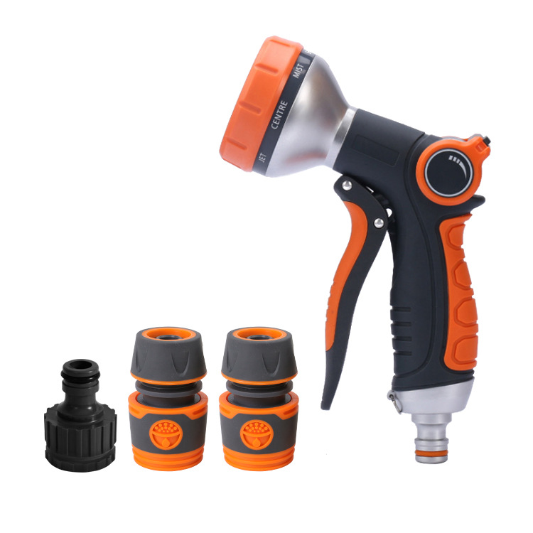 유럽식 프론트 트리거 워터 건 + 4 포인트 패키지 접착제 빠른 연결 + 올 블랙 표준 연결