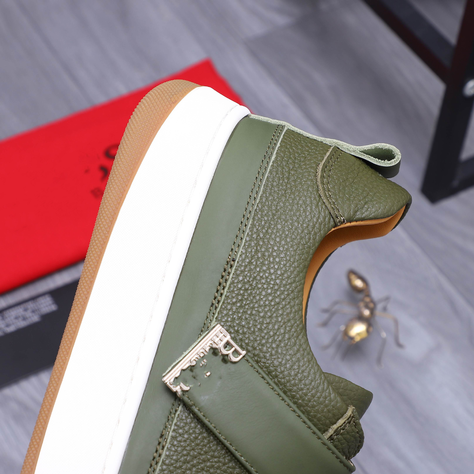 Quality Shoes High-End Trendy Versatile Fashion Men's Shoes Genuine Leather Patchwork Breathable Low-Top Comfortable Casual_vogvips.com