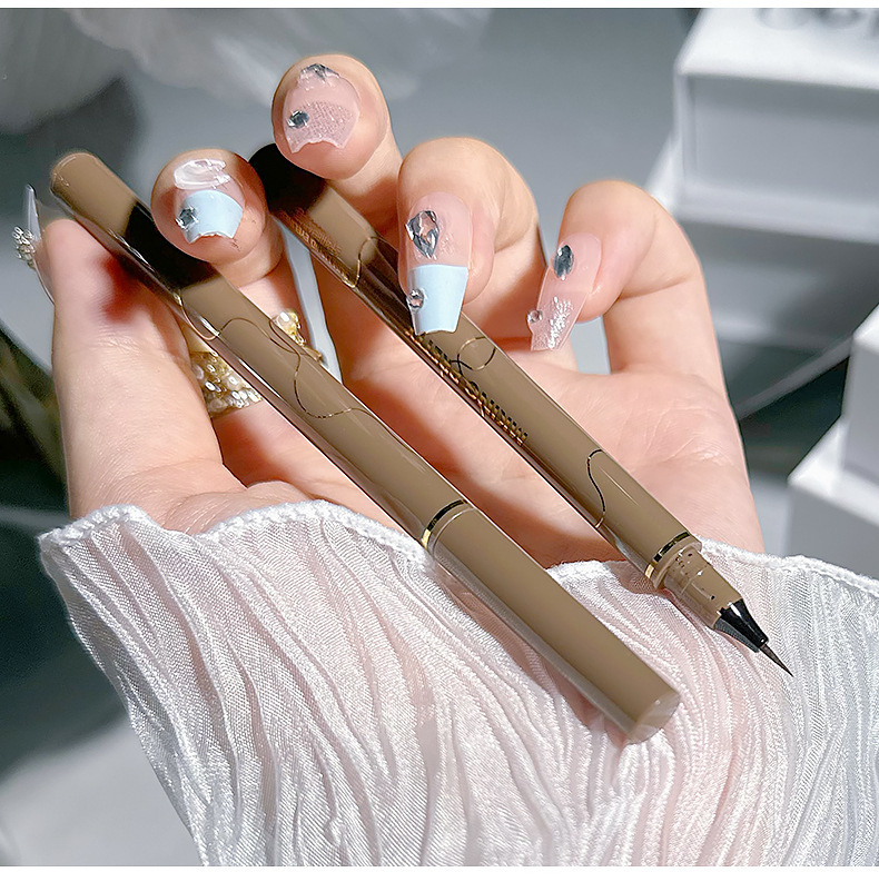 MK Eyeliner liquid pen cotton tip, quick-drying, long-lasting, waterproof, not easy to smudge, extremely fine and smooth, colorful eyeliner eye pen for students undefined