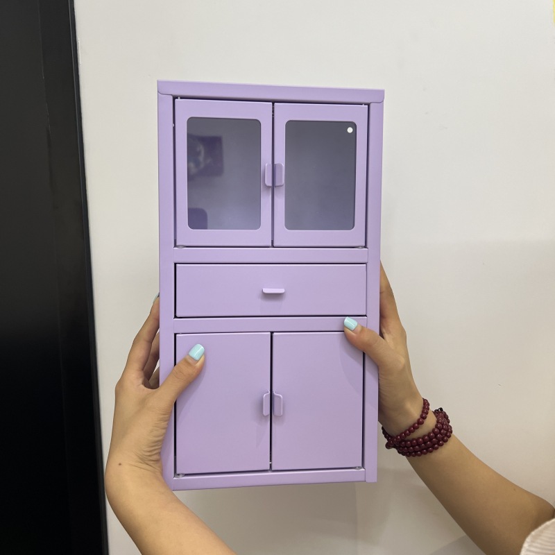 Cabinet de mini archivos Cream Purple