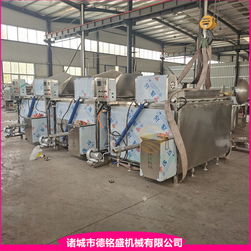 香酥麻叶油炸锅 燃气自动出料麻花油炸机 麻辣毛毛鱼油炸机