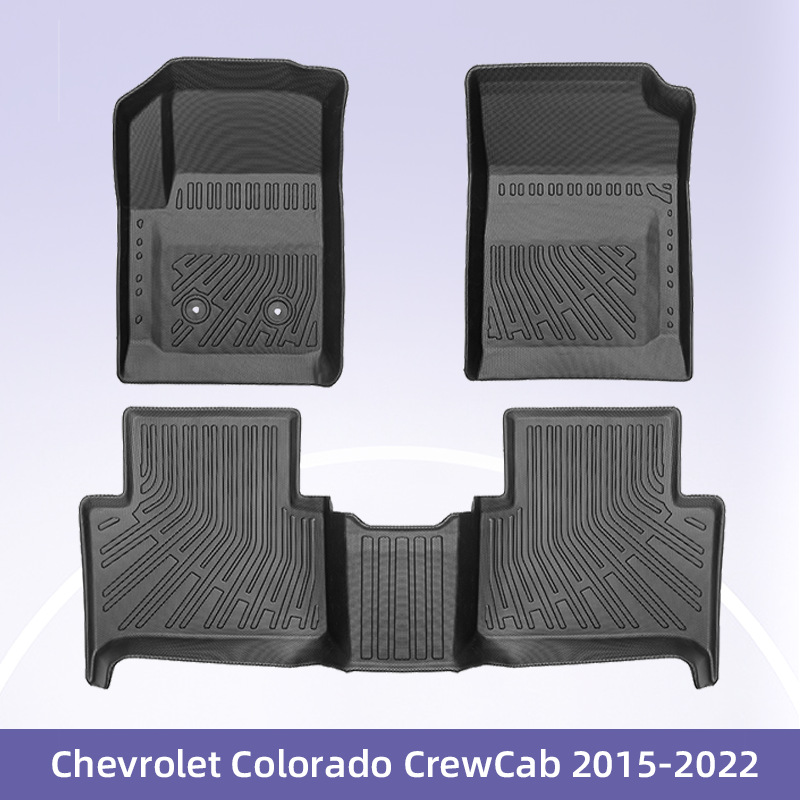 Para Chevrolet Colorado CrewCab Fuel 2015 - 2022 All Weather TPE Foot Coats