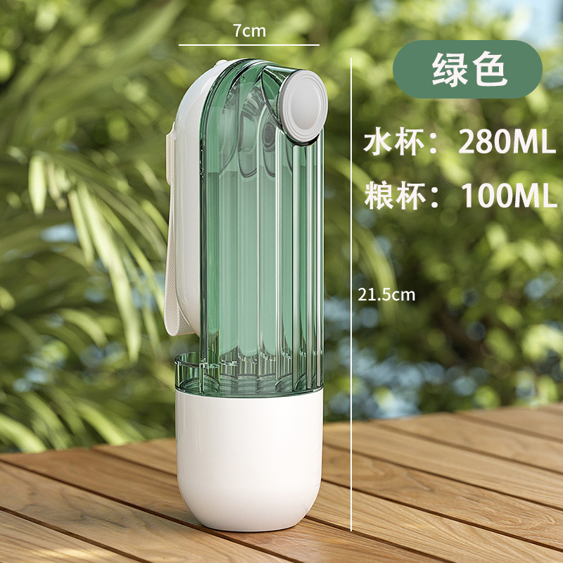 Pet Walking Cup walking Dog Taza de agua portátil de viaje al aire libre taza de comida para perros gato fuente de agua potable al por mayor