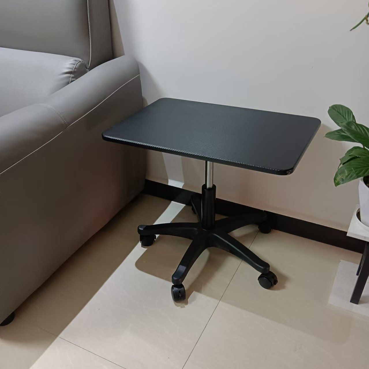 39 de ancho y 60 de largo rango de elevación de escritorio negro 37 - 50cm