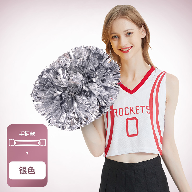 Porristas Bola de flores porristas mano flor mano sacudida flor danza rendimiento mano flor porristas flor bola de color rendimiento