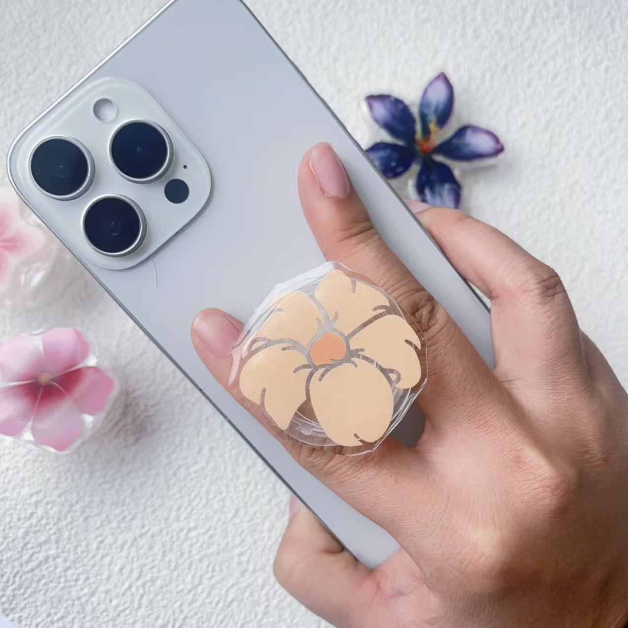 20g Weight Airbag Bracket Classification Acrylic Material Flower Pattern Simple Style, Classic Style Style Flower Acrylic Simple Style Classic Style Airbag Bracket 7
