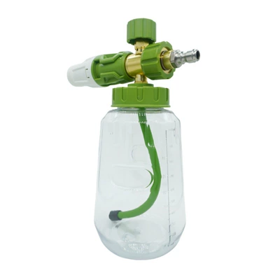 Gun with Transparent Spray Bottle 1/4 — High pressure car wash water gun