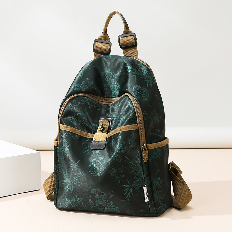 新款男复古风双肩包大容量学生百搭购物上课书包女运动旅行背包