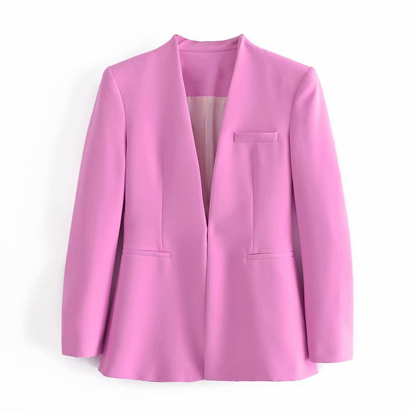 Women's Coat Long Sleeve Blazers Business Solid Color display picture 19